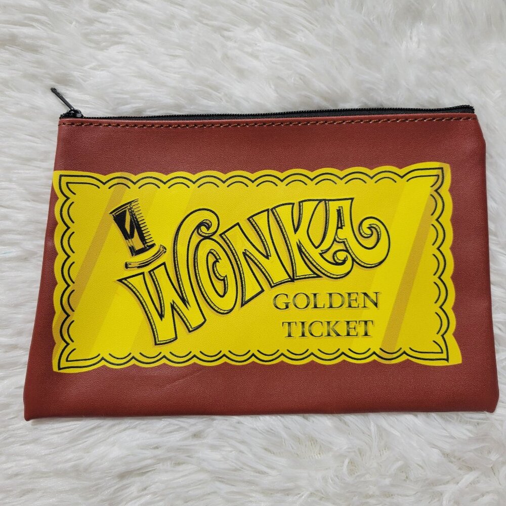 Wonka Golden Ticket Zipper Pouch